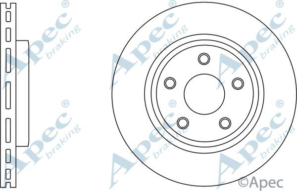 APEC BRAKING stabdžių diskas DSK2561